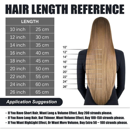 Premium Keratin U-Tip Hair Extensions in Cold Blonde, providing natural-looking length and volume