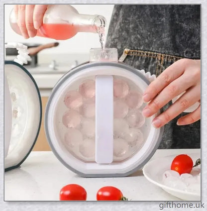 Premium 2-in-1 Ice Ball Maker with durable, leak-proof design for effortless cocktail chilling