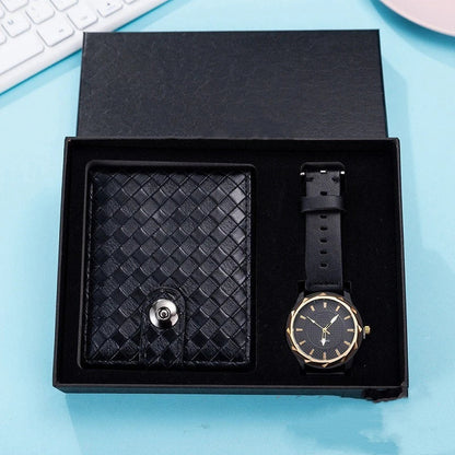 Luxury Business Watch Leather Bag Wallet Gift Set for Gentlemen in the UK