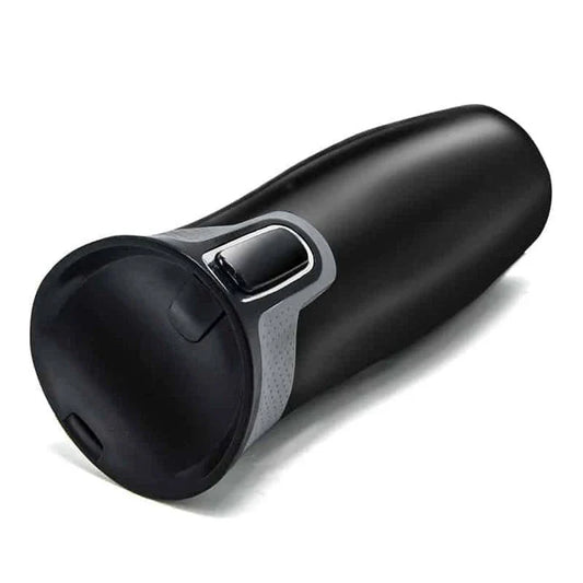 Premium Stainless Steel Coffee Thermos in a variety of stylish colours, including black, pink, blue, gold, and silver.