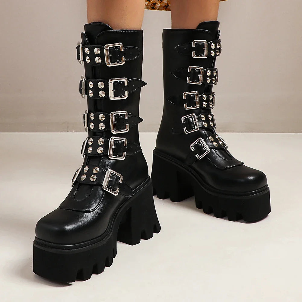 Premium middle-tube motorcycle boots with sleek European-inspired design, waterproof platform, and durable construction for British riders