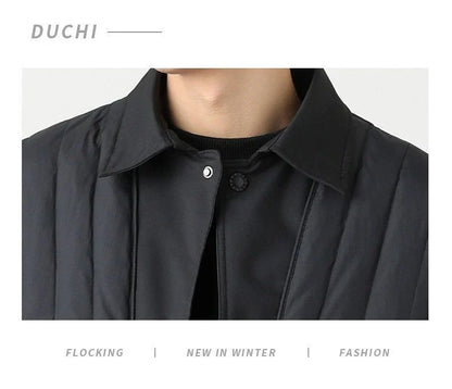 A premium lightweight down jacket in a sleek, tailored design for the stylish British gentleman