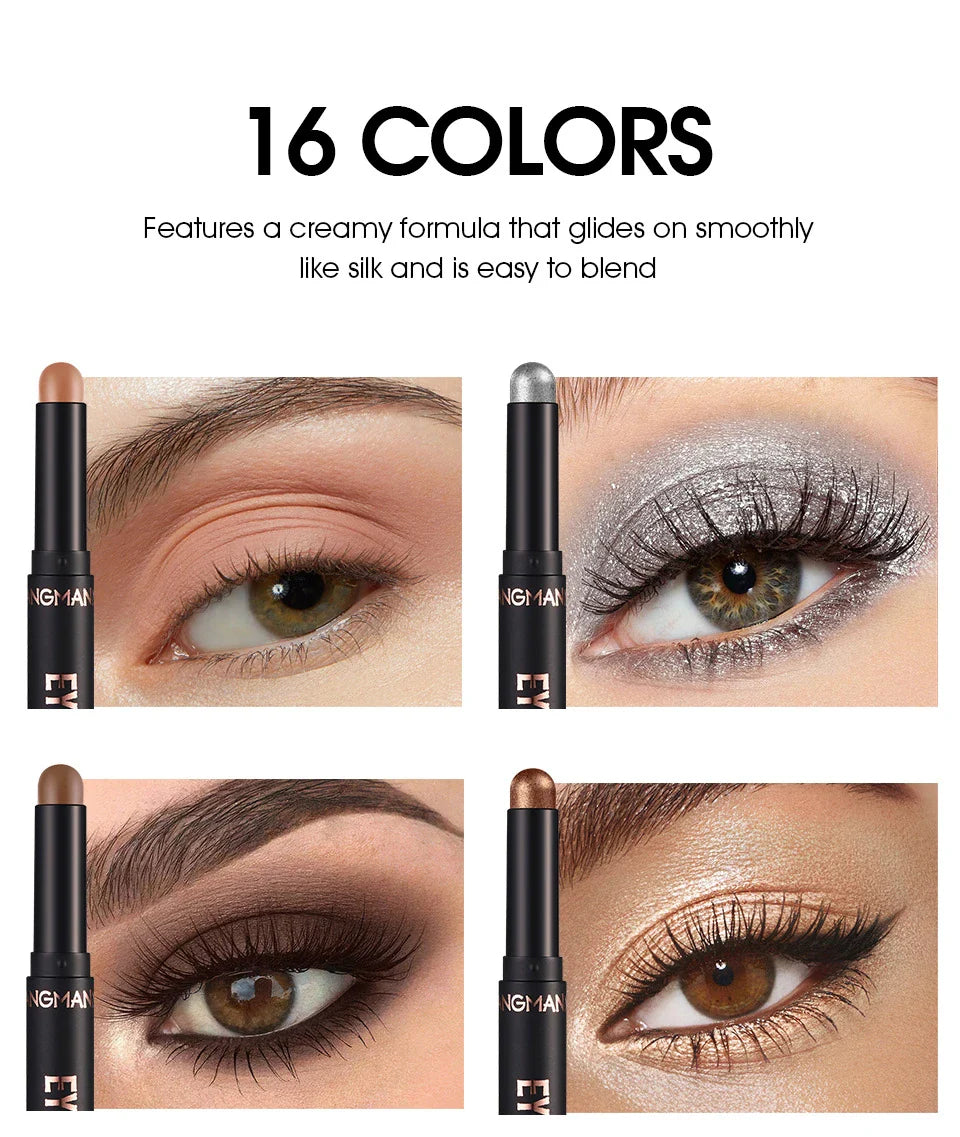 Premium 8-Colour Eye Shadow Stick Palette with Smudge-Resistant Formula for Flawless, Long-Lasting Eye Makeup