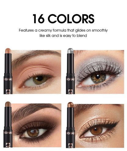 Premium 8-Colour Eye Shadow Stick Palette with Smudge-Resistant Formula for Flawless, Long-Lasting Eye Makeup