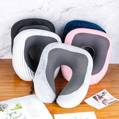 Premium Memory Foam Car Neck Support Pillow with U-shaped design for personalized neck support and comfort