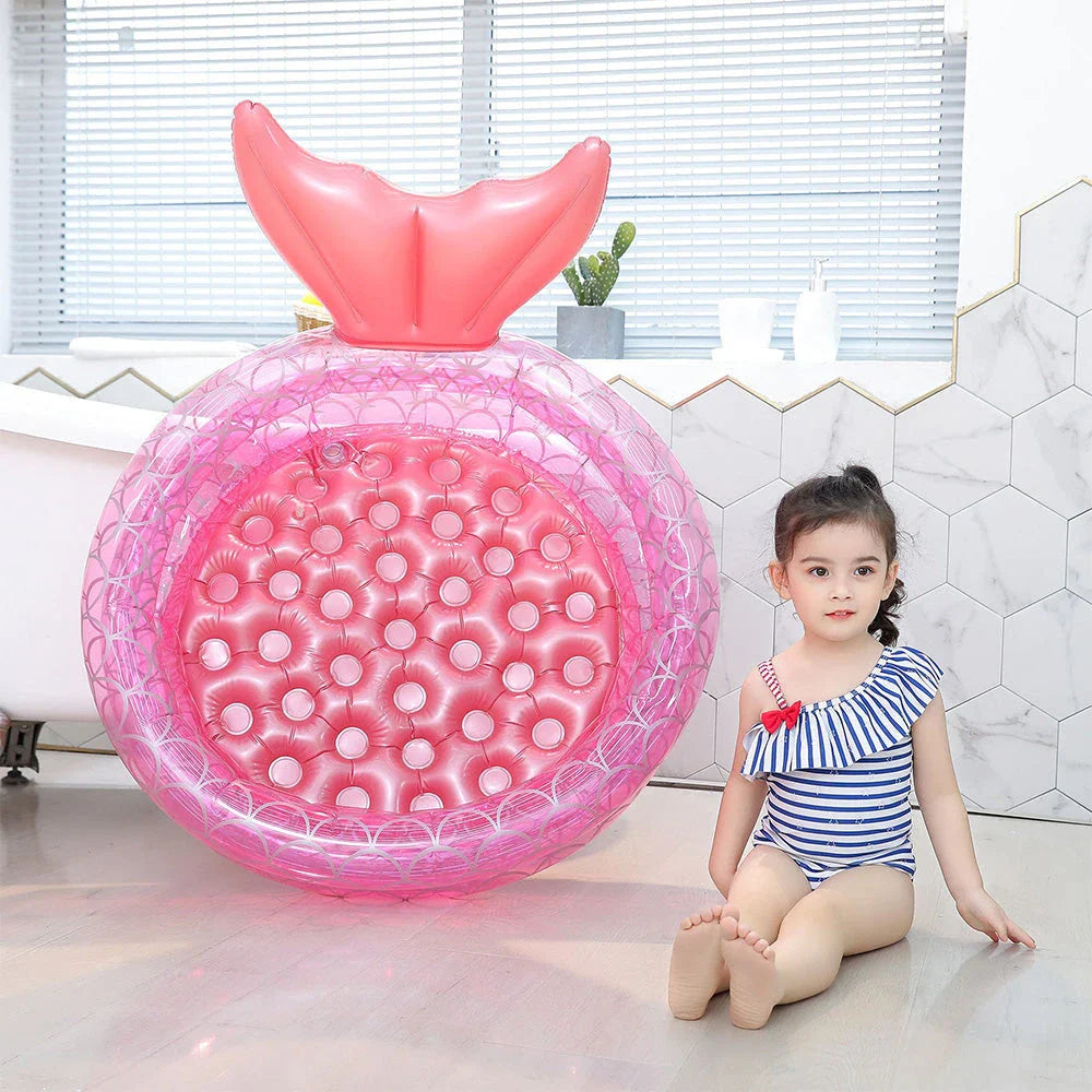 Trendha Kids Baby Inflatable Swimming Pool - Durable PVC Paddling Pool for Outdoor Summer Fun