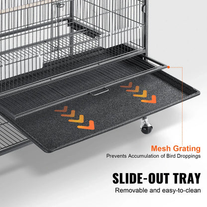 Spacious and durable large bird flight cage with rust-proof and waterproof construction, providing ample space for medium to large birds to thrive.