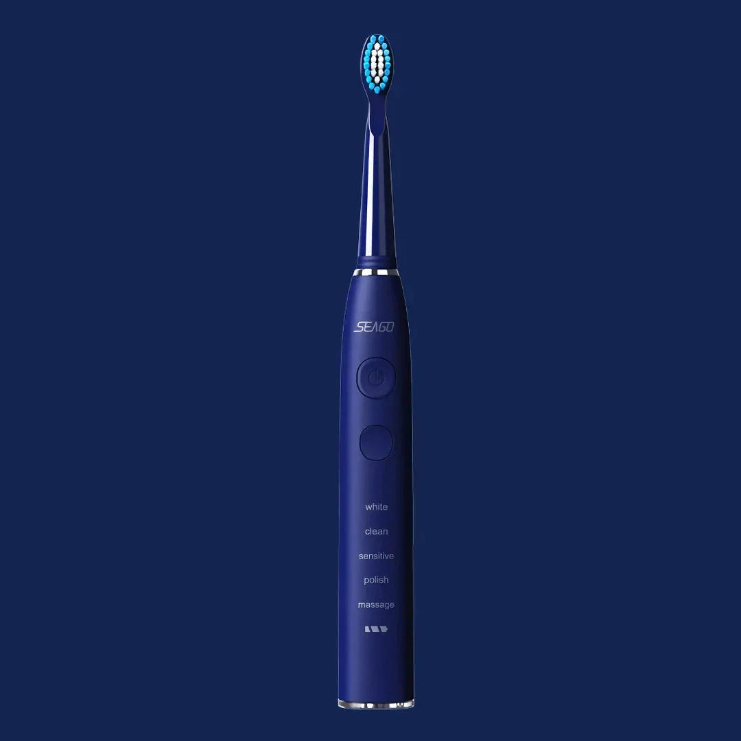 Premium Electric Sonic Toothbrush with Wireless Charging and Replacement Heads for Comprehensive Dental Care