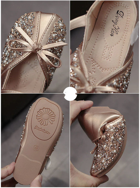 Girls' Leather Shoes in various colours, featuring a stylish and comfortable design for spring and autumn seasons