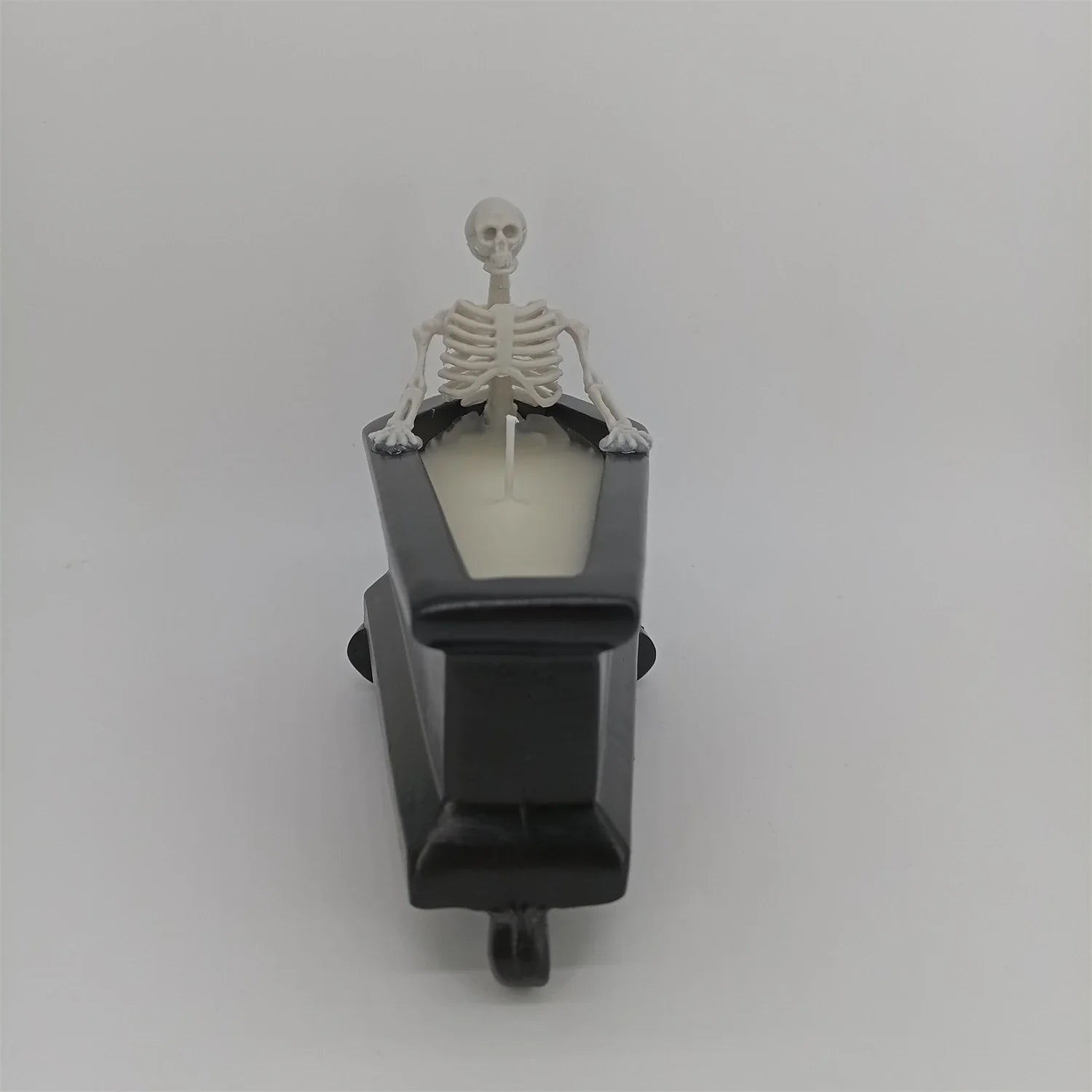 Meticulously crafted resin and wax Bubble Bath Skeleton Halloween decoration with enchanting details