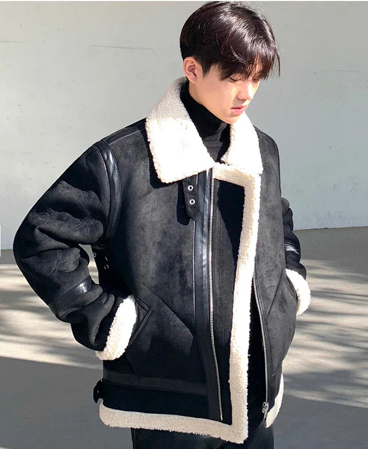 GiftHome UK Premium Casual Lambswool Jacket for Stylish British Gentlemen