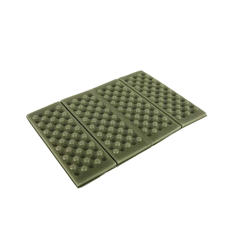 Foldable, waterproof camping mat made of high-quality XPE foam with honeycomb protrusions for added comfort and support
