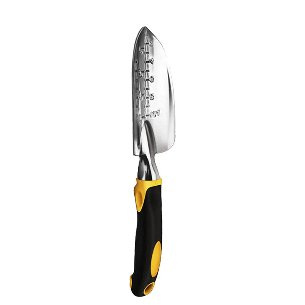 Premium British-made garden tool set with stainless steel construction, ergonomic handles, and child-safe features for comfortable, precise gardening