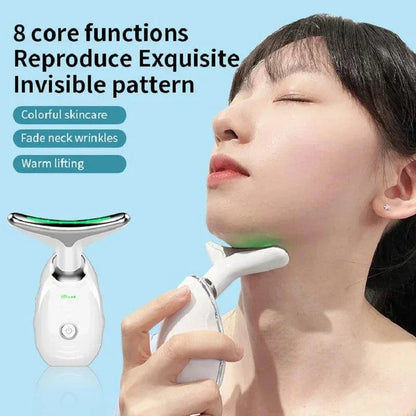 Premium skin tightening and facial massager with LED photon therapy to reduce wrinkles, tighten skin, and improve overall skin health