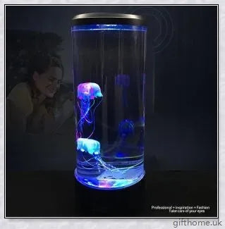 Bedside Hypnotic Jellyfish Lamp Aquarium with lifelike synthetic jellyfish and colour-changing LED lights for a calming and soothing ambience