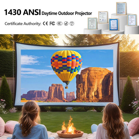4K Ultra HD Smart Projector with Karaoke System and Automated Focus, Delivering Cinematic Home Entertainment