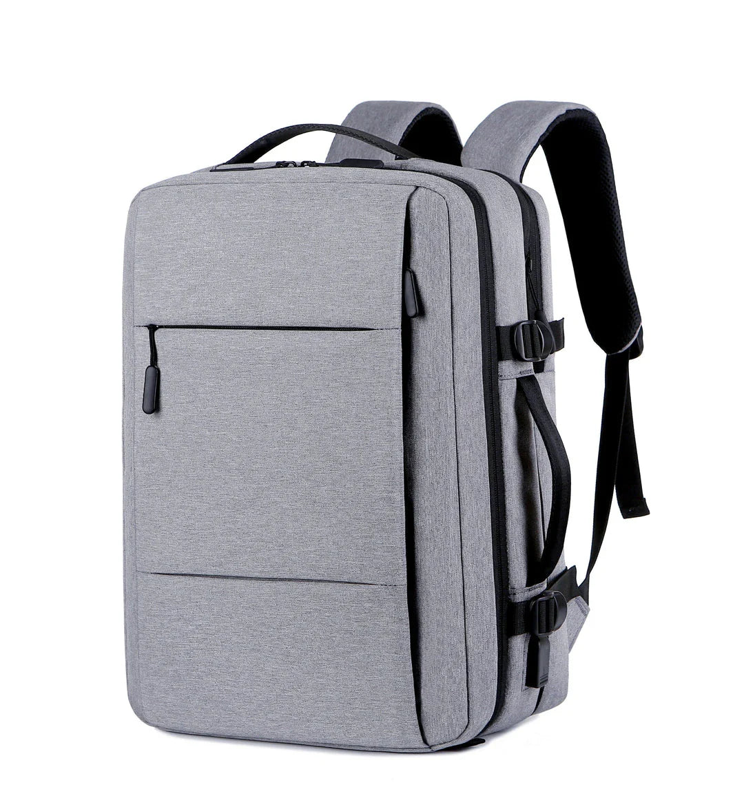 Premium Expandable Travel Backpack with USB Charging Port and Waterproof Oxford Fabric