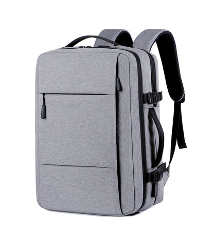 Premium Expandable Travel Backpack with USB Charging Port and Waterproof Oxford Fabric