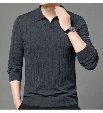 Men's autumn pullover sweater in various colours and sizes, featuring a cosy and versatile design for casual wear