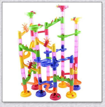Marble Run Sets for Kids - 105 Piece Marble Race Track and Maze Game