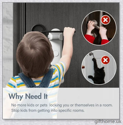 Premium anti-pet door lock for children's safety, with sleek design and durable construction