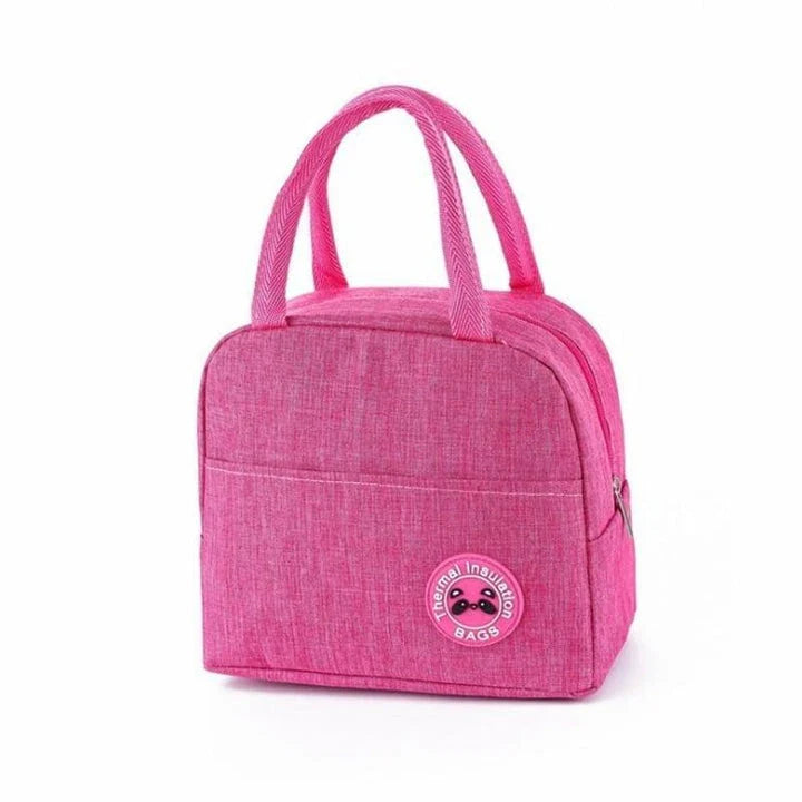 Stylish Oxford cloth cooler bag with zippered closure, perfect for outdoor activities and picnics