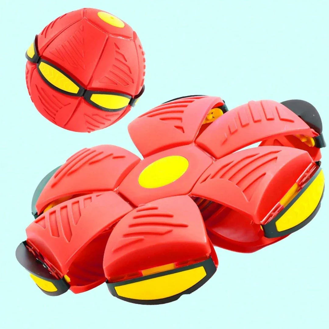 LED Flying UFO Disc Ball with mesmerizing lights, perfect for outdoor adventures