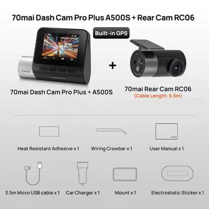 Premium dual-channel dash cam with night vision and 24-hour parking surveillance for enhanced road safety and security