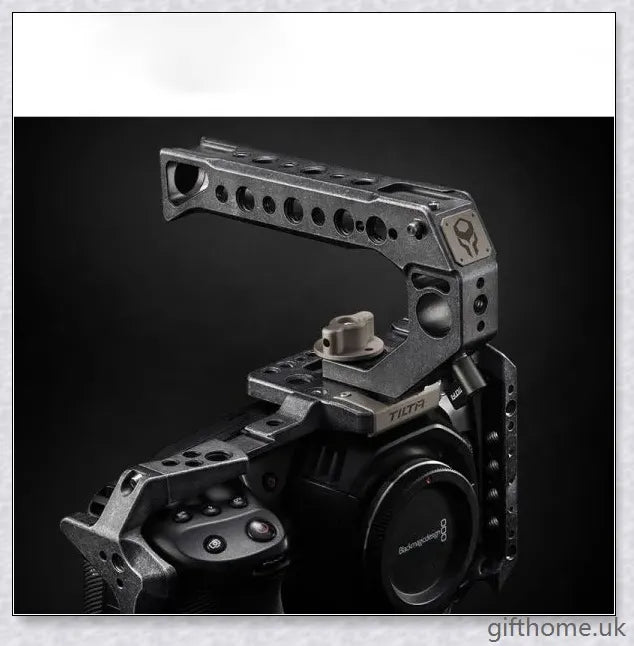 Premium aluminium alloy camera protective case with surrounding cage for enhanced support and security