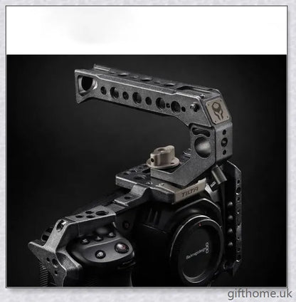 Premium aluminium alloy camera protective case with surrounding cage for enhanced support and security