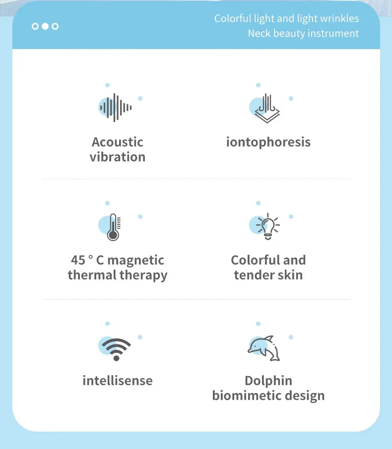 Premium skin tightening and facial massager with LED photon therapy to reduce wrinkles, tighten skin, and improve overall skin health