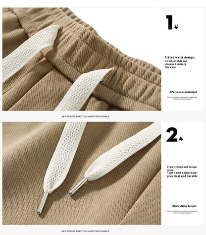 Premium British-made knitted sports shorts in a variety of classic colours, featuring an elastic waistband and loose, comfortable fit.