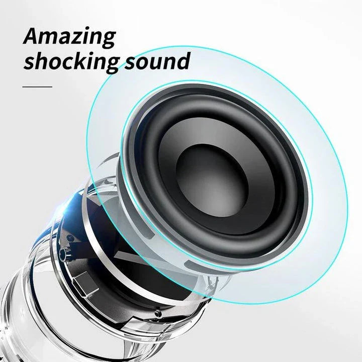 Premium compact Bluetooth speaker with powerful 5W driver, true wireless stereo, and sleek metal casing