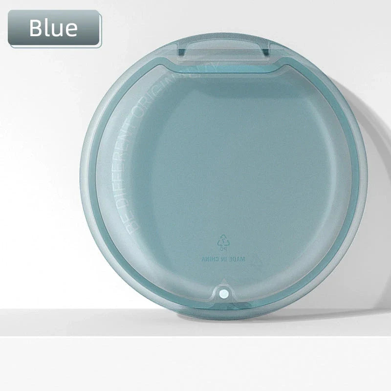 High-quality orthodontic retainer storage box made of durable frosted PC material with waterproof and breathable design