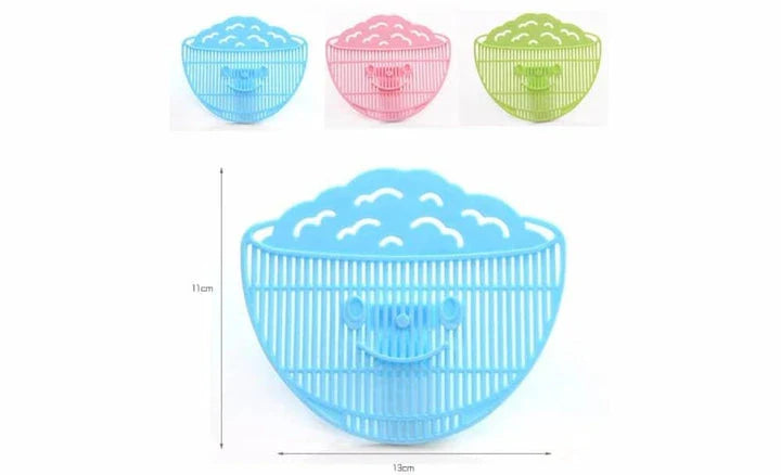 Funny Rice & Pea Strainer - A unique and durable colander for efficient draining of cooked rice, vegetables, and other foods