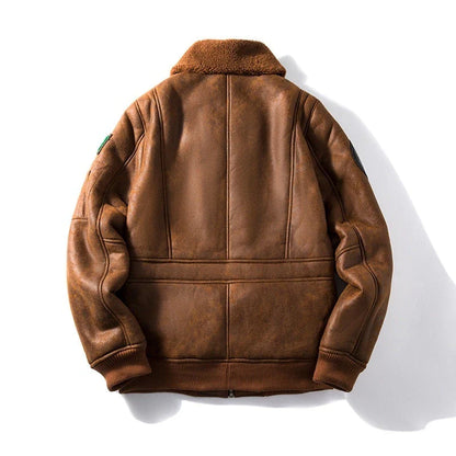 A luxurious suede jacket with a lambswool lining, offering superior warmth and timeless British style.