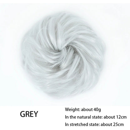 Messy Chignon Donut Hair Bun Pad in Fawn Brown, a versatile hair accessory that provides effortless elegance