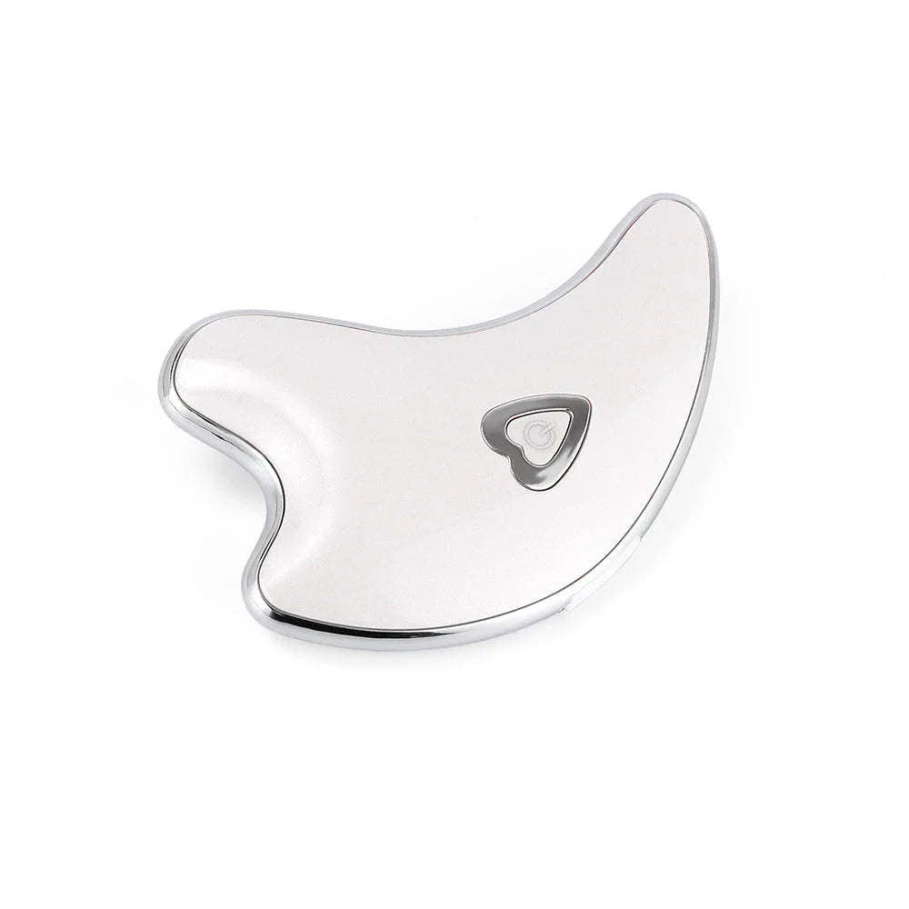 Electric Guasha Face and Neck Vibration Massager with Micro-Current Ion Technology for Skin Rejuvenation