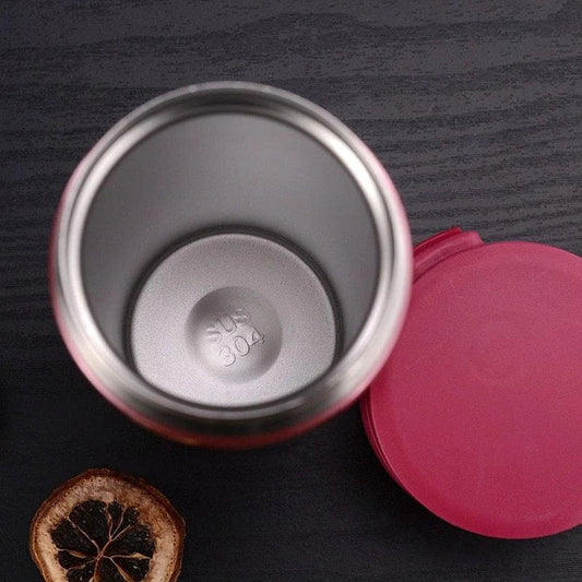 Premium Nordic-inspired stainless steel thermos flask with deer print design, perfect for keeping drinks hot or cold for up to 12 hours