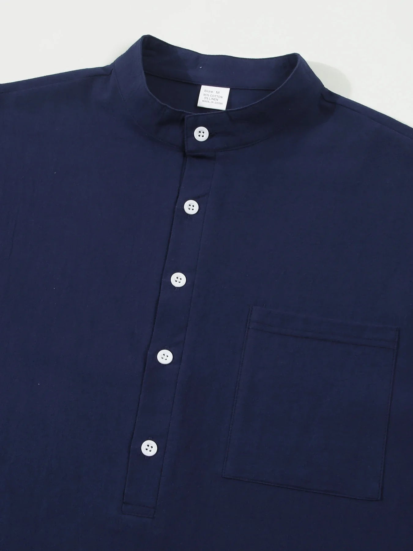 Men's premium British cotton and linen long sleeve shirt in a range of classic colours and sizes