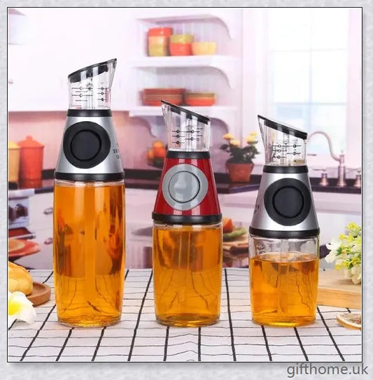 High-quality 500ml glass bottle for storing and displaying kitchen liquids such as oils, sauces, and condiments