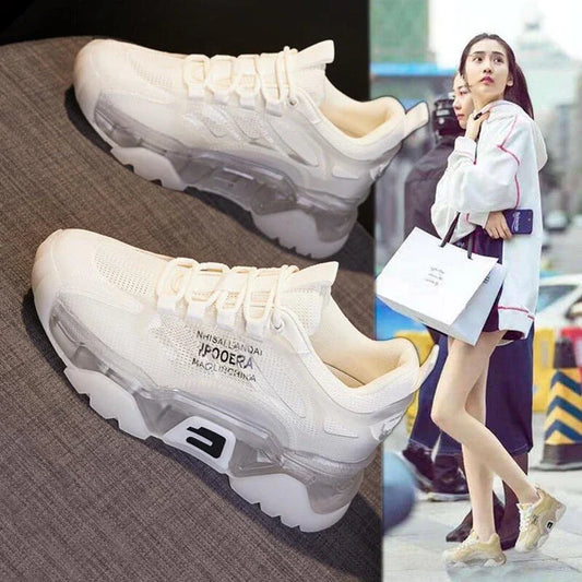 Stylish casual height-boosting shoes for women in a range of colours and sizes
