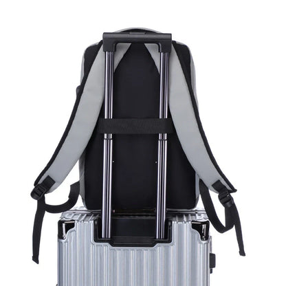 Premium waterproof outdoor backpack for men with laptop compartment, multiple pockets, and breathable design