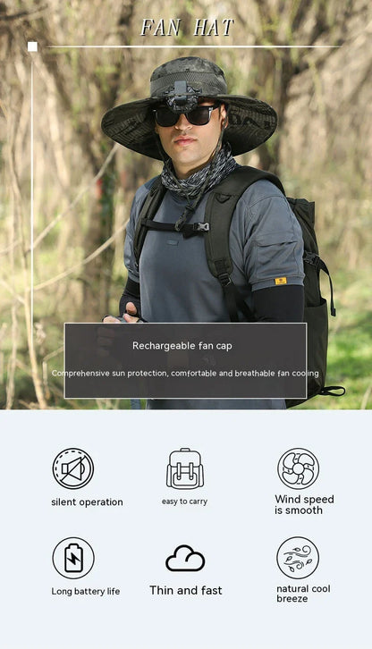 Versatile outdoor sun hat made of premium nylon fabric, providing sun protection and breathability for hiking, climbing, and fishing activities