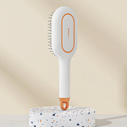 A high-quality hair comb with a flexible air cushion base that gently massages the scalp while detangling and smoothing hair