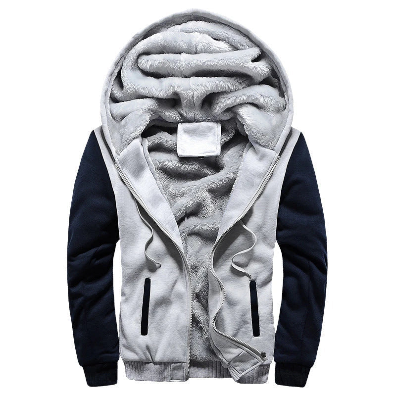 Premium padded velvet coat with thick insulating lining, available in various colours for stylish and sporty men in the UK