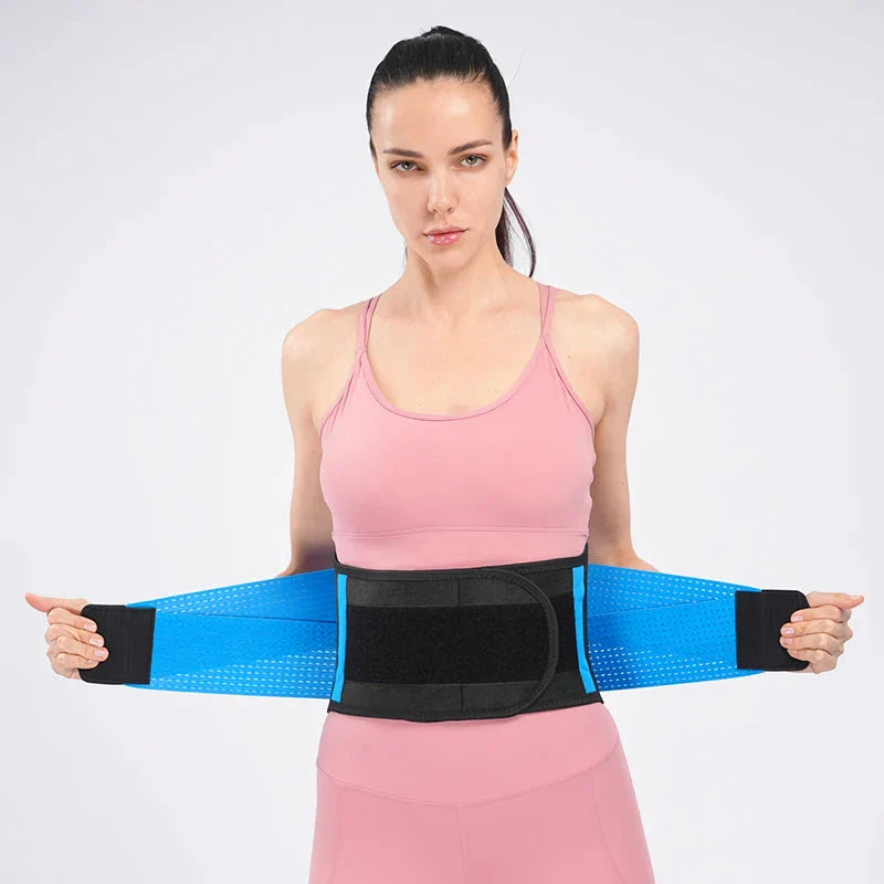 Premium Orthopedic Lumbar Brace with Adjustable Straps and Spine Decompression Technology for Back Pain Relief