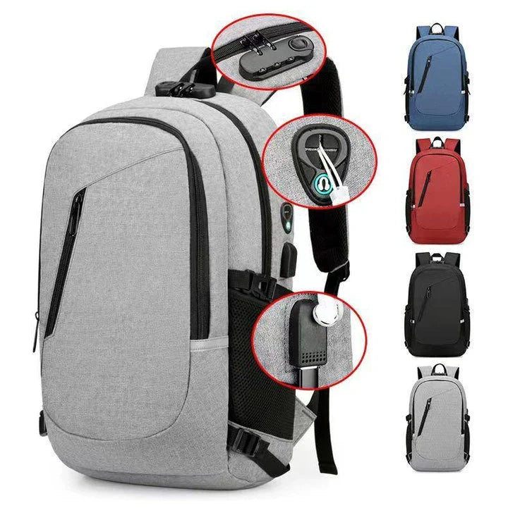 Premium Oxford cloth backpack in various colours, featuring a spacious 20-35L capacity, durable construction, and adjustable straps for comfortable travel