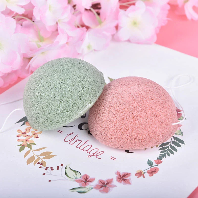 Premium natural konjac face sponge for gentle exfoliation and skin rejuvenation