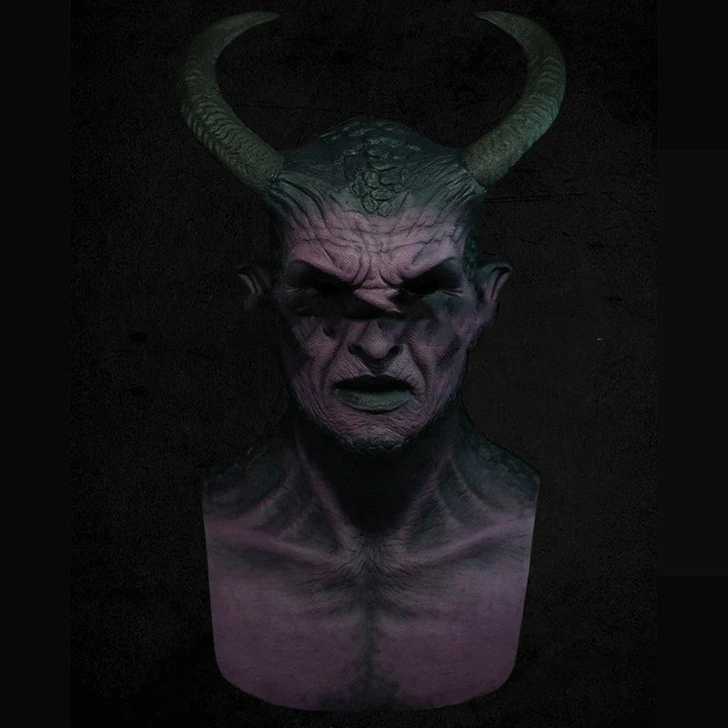 Premium quality full head devil ball party prop with striking red devil design and lifelike details